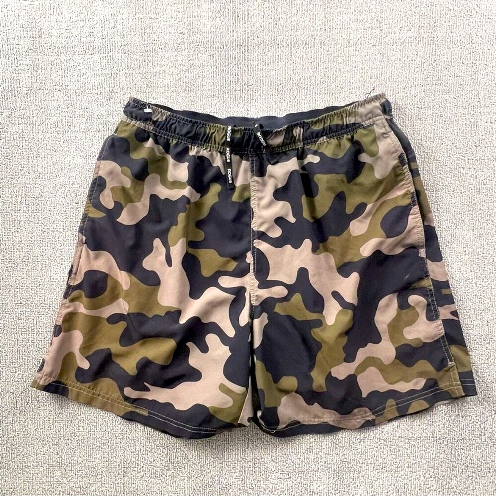 Rogue Fitness Shorts Adult Medium Camo Active Lifting Casual Men's